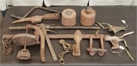 Box of Cool Rusty Items,