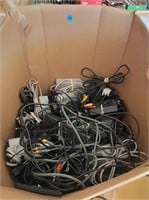 Box Of Misc Game Cords