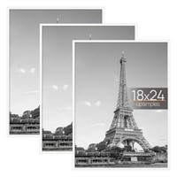 upsimples 18x24 Frame White 3 Pack, Poster