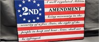 2nd amendment metal sign