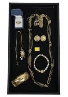 Lot, fashion jewelry, including Givenchy and