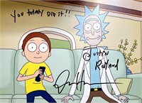 Autograph COA Rick and Morty Photo