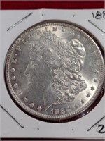 1884 Morgan Dollar Coin UNC.