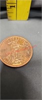 1933 Walking liberty  coin 1 oz fine copper