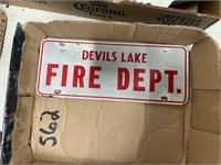 Devils Lake Fire Dept Plate