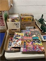 2 Boxes Assorted Comics Some in Bags