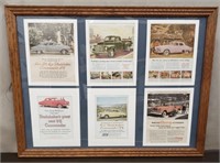 Framed Studebaker Advertising