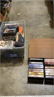 Various vhs tapes and DVDs