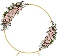 6.6FT Round Backdrop Stand Circle Balloon Arch Fre