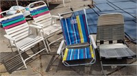 3 Chairs & one Lounger