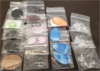 Lot of New Pendants & Beads. Crystal, Shell,