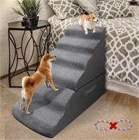 6-Tier Foam Pet Stairs for High Beds