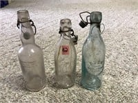 3 Vintage Glass Bottles Harrisburg PA