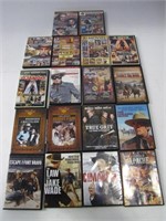 ASSORTED COLLECTION OF WESTERN MOVIE/TV SHOW DVDS