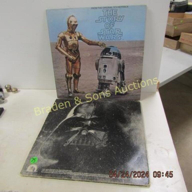 GROUP OF 2 VINTAGE STAR WARS RECORDS, THE ORIGINAL