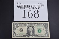 2017 Multi-2s Serial Number $1 Dollar Note