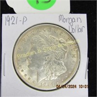 US 1921-P MORGAN SILVER DOLLAR.
