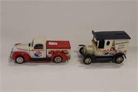 PEPSI-COLA DIE-CAST TRUCK & DELIVERY BANK 1/25