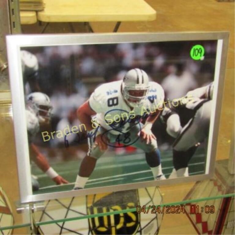 FRAMED 8" X 10" AUTOGRAPHED DARYL JOHNSTON AND