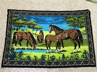 Horse Theme Tapestry 56" x 38"