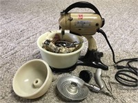 Vintage Electric Mixer With Mixing Bowls