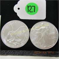 GROUP OF 2-2024 BRILLIANT UNCIRCULATED AMERICAN