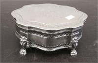 Silver Plated Jewelry Box by International