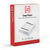 COMPATIBLE WITH TRU RED 8.5" x 11" Copy Paper 20