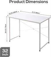 HUXMEYSON 32-Inch Computer Desk