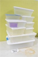 Small Clear Storage Totes