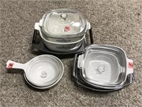 Corningware Dishware W/ Lids & Warmers