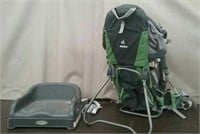 Deuter Child Backpack & Graco Booster Seat