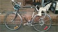Monterey 27" Ten Speed Bicycle With Child Seat