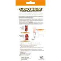 $15  Goicotines Compression Socks White  2 Ct