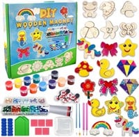 $17  DIY Wooden Magnets Craft Kits  Kids 5-12
