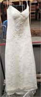 Casablanca Bridal Style 1897 Wedding Dress w/ Cap