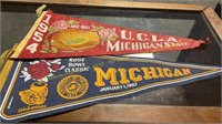 2 ct Michigan Vintage Rose Bowl Pennants