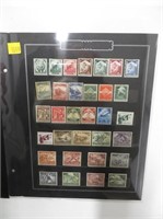Lot, WWII 3rd Reich Stamps 1934-44: foxing most