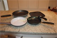 3 Frying Pans & Crepe/Pancake Pan