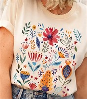 ($34) Wildflower Tshirt, Wild Flowers Shirt,2XL