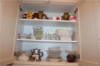 3 Shelves of Glasses, Cups Bowls & More