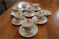 Royal Doulton "Clovelly" 7 Demi Tasse Cups/Saucers
