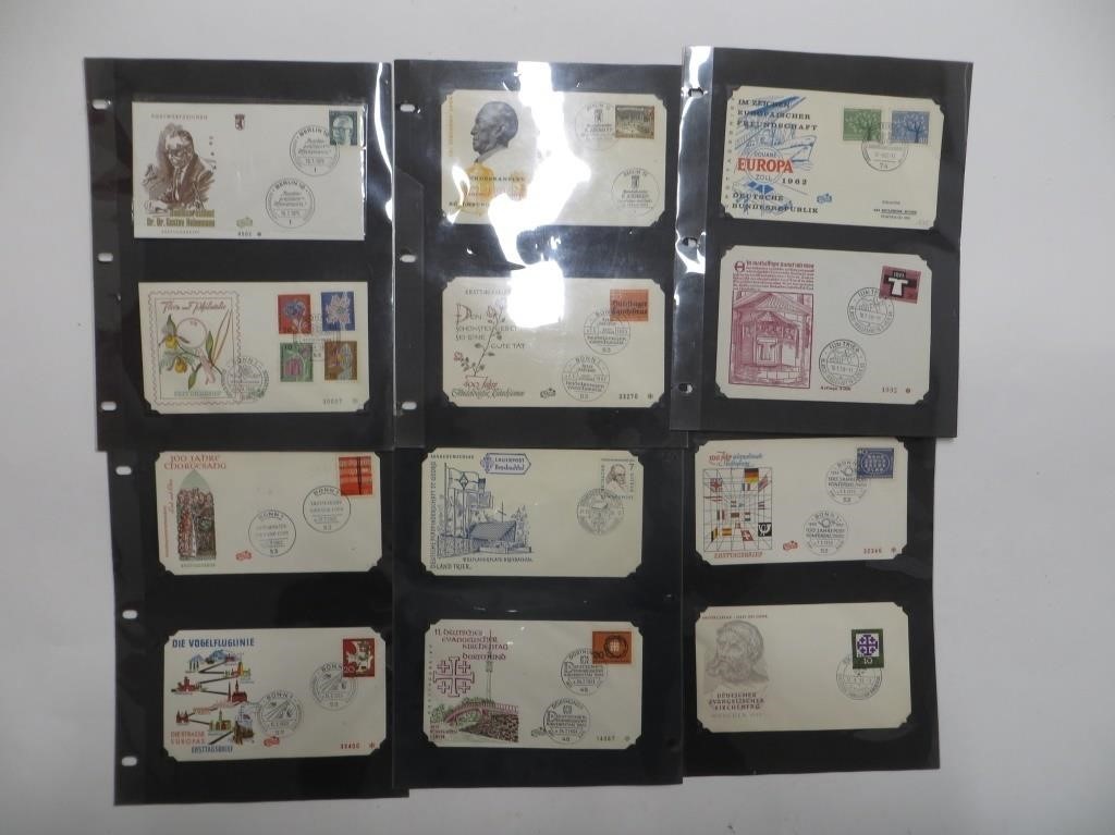 Lot, 22 German Erstagbriefs 1960's, (1st Day