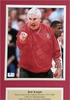 INDIANA HOOSIER BOB KNIGHT SIGNED PHOTO COLLAGE