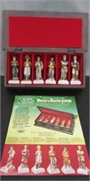 Porcelain Western Masterpiece Figurines w/Case