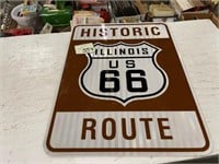Illinois 66 Road Sign