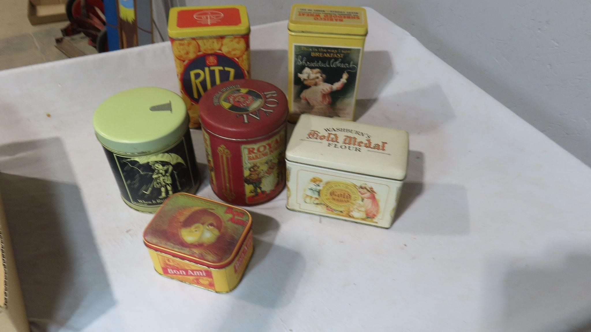 vintage food tins