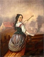 Agustina de Aragon, 1870, Oil Painting