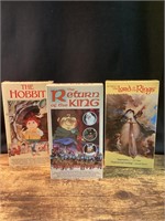 JRR TOLKIEN HOBBIT LORD OF THE RINGS VHS MOVIE LOT
