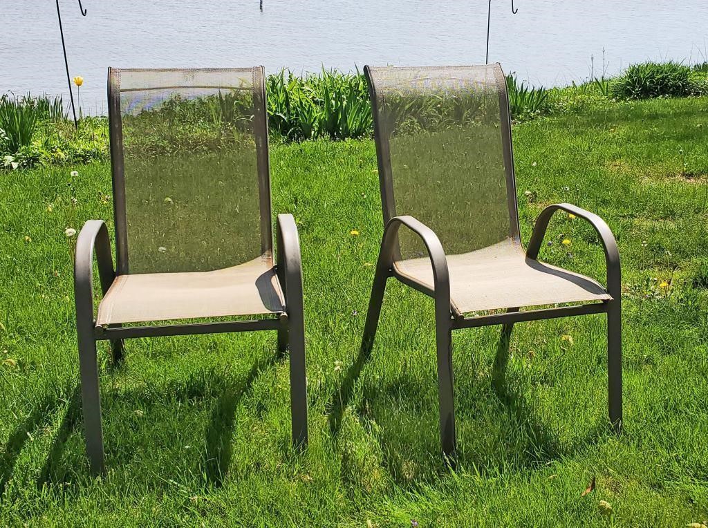 2pc OUTDOOR PATIO LAWN CHAIRS
